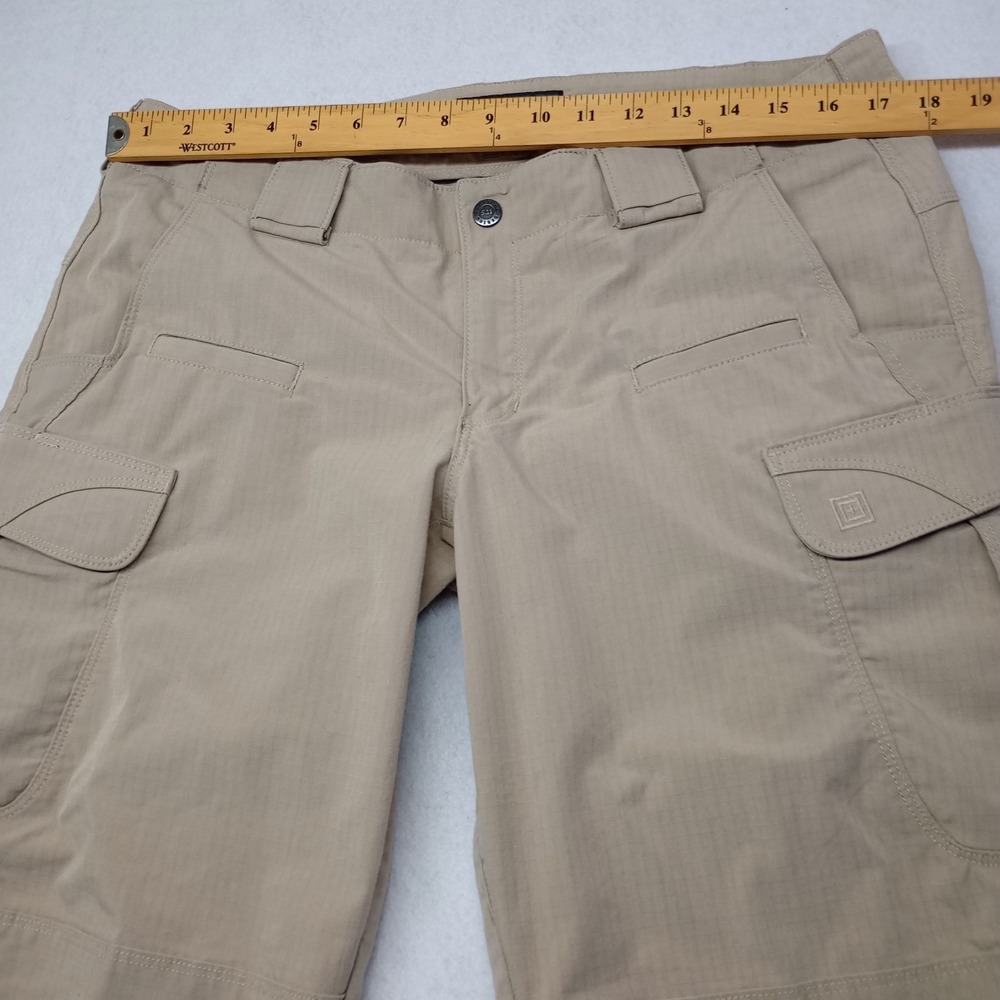 5.11 Tactical Cargo Pants Khaki Tan Ripstop Utility Mens 16 Regular‎ flaws - Picture 3 of 15